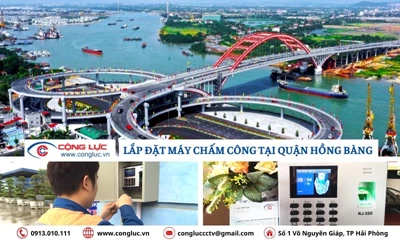 Dịch vụ lắp máy chấm công giá rẻ tại Quận Hồng Bàng, Hải Phòng